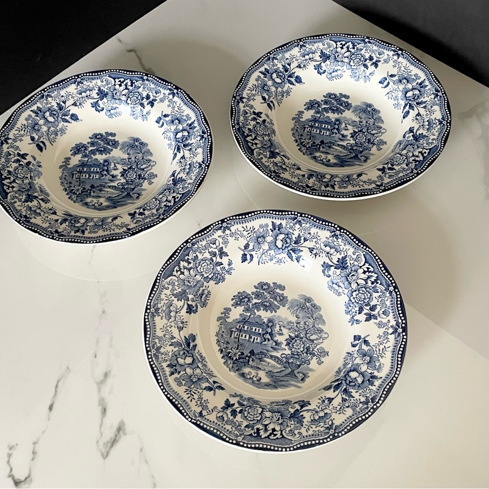 SET of 3 Tonquin Soup / Salad Bowls - Royal Staffordshire - Picture 3 of 7